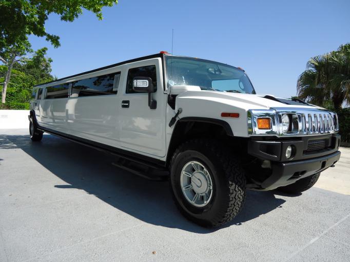 St Petersburg White Hummer Limo 